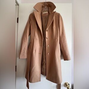 Michael Kors Belted Wool Blend Coat - XS